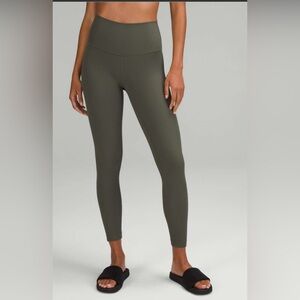 lululemon Align Ribbed High-Rise Pant 25”/Army Green/Size 8